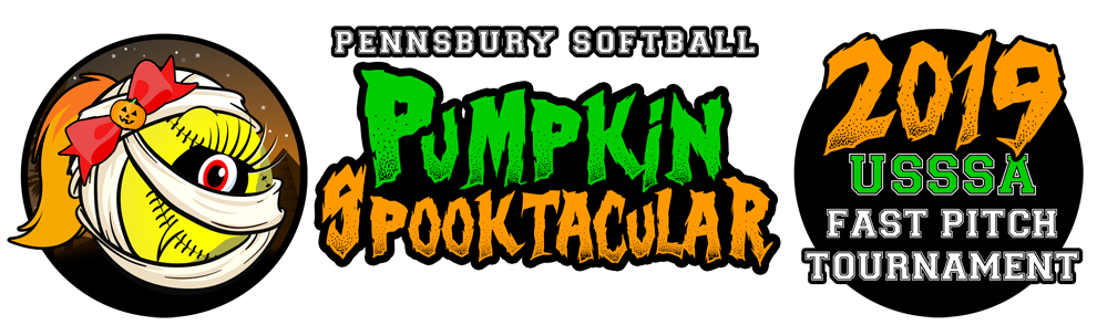 A logo for the pennsbury softball association.